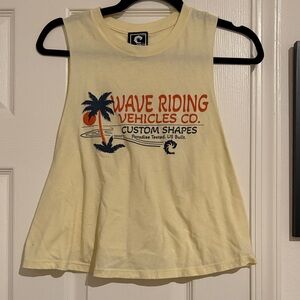Wave Riding Vehicles Yellow Tank Top